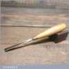 Vintage Floyd Tool 9/32” Straight Wood Carving V Parting Chisel - Fully Refurbished