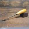 Vintage S.J Addis 1/4” Fishtail Chisel Beechwood Handle - Good Condition