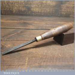 Vintage Herring Bros 1/4” No: 7 Straight Wood Carving Chisel - Good Condition