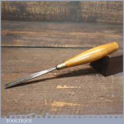 Vintage Buck Acorn Brand 1/4” Straight Woodcarving Gouge Chisel