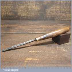 Vintage I Sorby 1/4” Straight Woodcarving Gouge Chisel