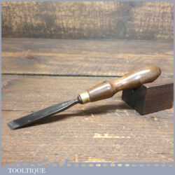 Vintage S J Addis Also Stamped Ward & Payn 1/2" Skewed Carving Chisel