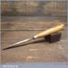 Vintage 1/4" Straight Woodcarving Gouge Chisel With Boxwood Handle