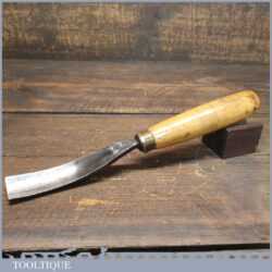 Vintage Henry Taylor 1” No 16 Curved Woodcarving Gouge Chisel