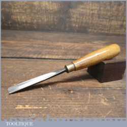 Vintage 3/8” No 8 Straight Woodcarving Gouge Chisel