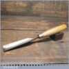 Vintage I Sorby 1” Straight Woodcarving In-cannel Gouge Chisel
