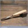 Vintage Henry Taylor Acorn Brand 3/4” Straight Woodcarving Gouge Chisel