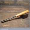 Vintage Herring Bros 3/8” Straight Woodcarving Deep Gouge Chisel