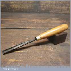 Vintage Herring Bros 3/8” Straight Woodcarving Deep Gouge Chisel
