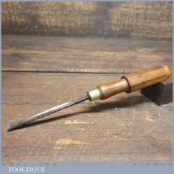Vintage 1/4” Straight Woodcarving In-cannel Chisel