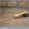 Vintage S J Addis 1/8” Curved Wood Carving V Parting Chisel