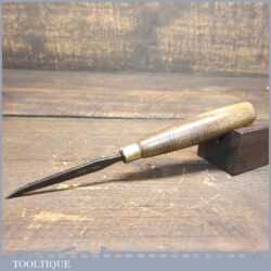 Vintage carpenter’s Wood Carver’s 1/8” Firmer Chisel With Ash Handle