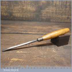 Vintage S J Addis W&P 1/4” No 6 Straight Woodcarving Gouge Chisel