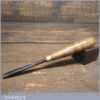Vintage 5/16” Straight Woodcarving Gouge Chisel Beechwood Handle