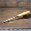 Vintage H Taylor 1/4” No 5 Straight Woodcarving Gouge Chisel
