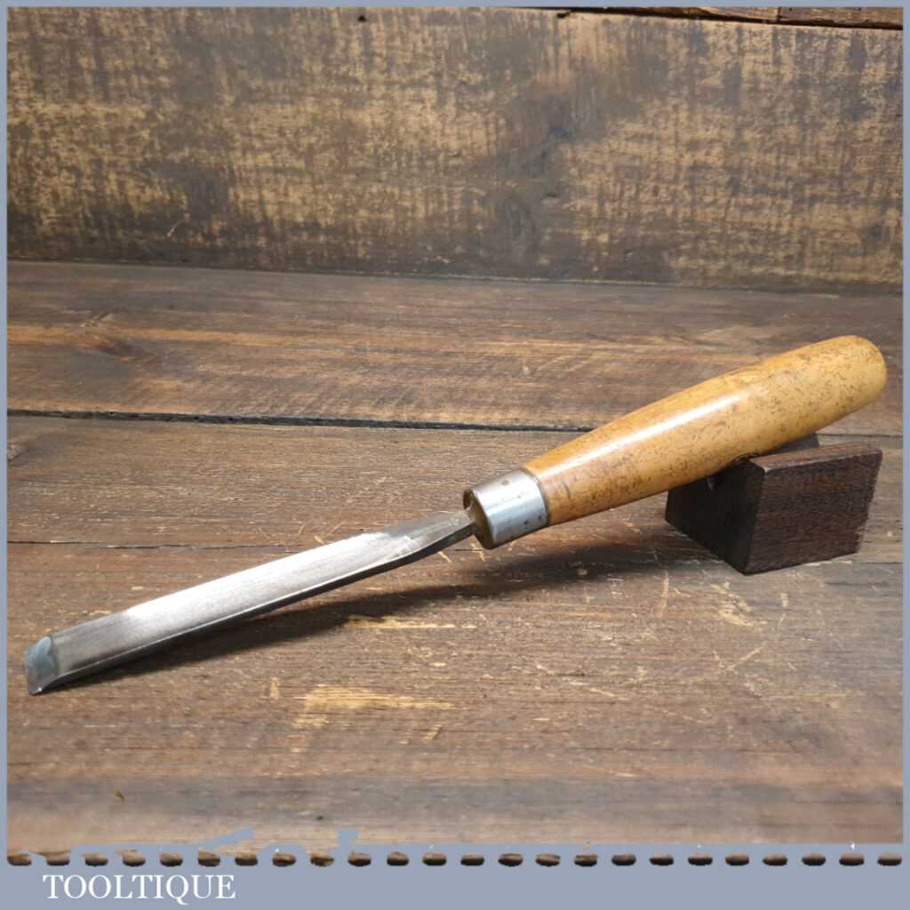 Vintage W Marples & Sons 5/8” Straight Woodcarving Gouge Chisel