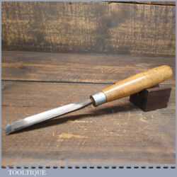 Vintage W Marples & Sons 5/8” Straight Woodcarving Gouge Chisel