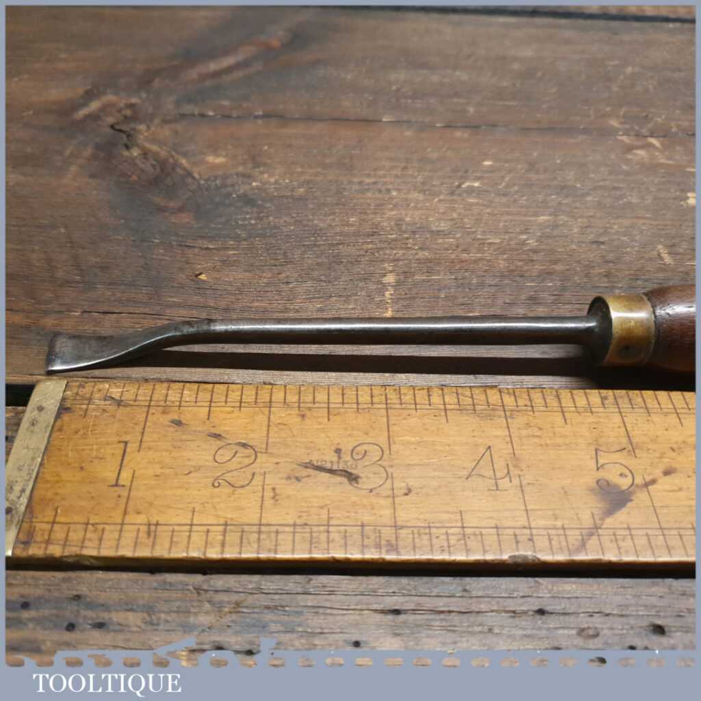 Vintage Herring Bros 7/16” No 33 Woodcarving Spoon Bit Chisel Fully