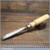 Vintage Heavy Duty 5/8” Straight Woodcarving Gouge Chisel - Fully Refurbished