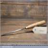 Vintage J. B. Addis & Sons 1/4” No: 45 Straight Wood Carving V Parting Chisel