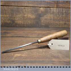 Vintage J. B. Addis & Sons 1/4” No: 45 Straight Wood Carving V Parting Chisel