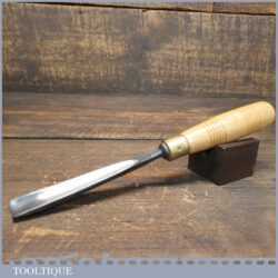 Vintage Henry Taylor Acorn 7/8” No: 97 Straight Woodcarving Gouge Chisel