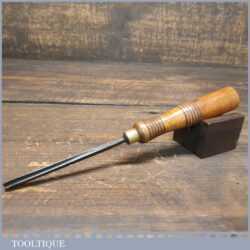 Vintage S.J. Addis W&P 3/16” No: 11 Straight Woodcarving Gouge Chisel