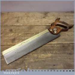 Vintage Henry Disston Philadelphia 13” Brass Back Saw