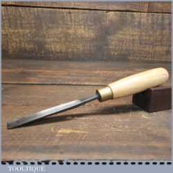 Vintage H. Taylor 5/8” No: 4 Straight Woodcarving Gouge Chisel - Sharpened Honed