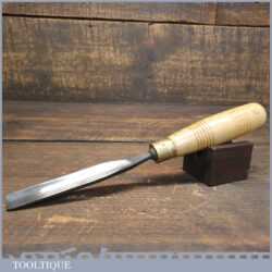 Vintage H. Taylor 5/8” No: 7 Straight Woodcarving Gouge Chisel - Sharpened Honed