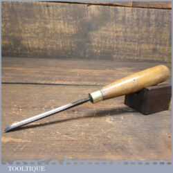 Vintage Hill 1/4” Straight Woodcarving In-Cannel Gouge Chisel - Sharpened Honed