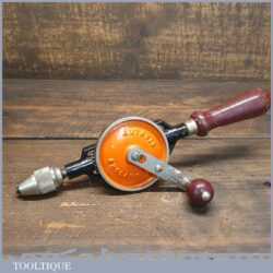 Vintage Stanley No: 803 Double Pinion Egg Beater Hand Drill - Good Condition