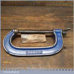 Vintage 6” Record Woodworking G Clamp - Good Condition Ready To Use