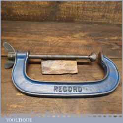Vintage 8” Record Woodworking G Clamp - Good Condition Ready To Use