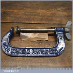 Vintage 6” Ward & Payne Woodworking G Clamp - Good Condition Ready To Use
