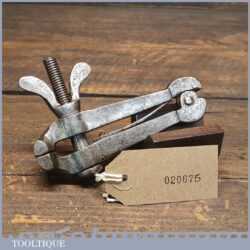 Antique Blacksmiths Made Spring-Loaded Cast Steel Hand Vice - Good Condition