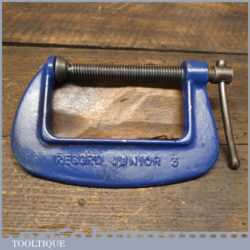 Vintage Record Junior 3” G Clamp- Good Condition Ready To Use