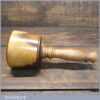 Handmade Wood Turned Reclaimed Old Lignum Vitae Mallet - Yew Handle