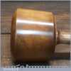 Handmade Wood Turned Reclaimed Old Lignum Vitae Mallet - Oak Handle Ebony Wedge