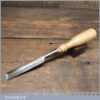 Vintage I. Sorby Carpenter’s 7/8” Heavy Duty Bevel Edge Chisel - Sharpened Honed