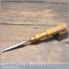 Vintage 3/8” Gouge Chisel With Hexagon Beechwood Handle - Sharpened Honed