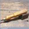 Vintage 3/8” Gouge Chisel With Hexagon Beechwood Handle - Sharpened Honed