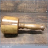 Handmade Wood Turned Reclaimed Old Lignum Vitae Mallet - Iroko Handle