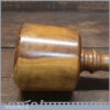Handmade Wood Turned Reclaimed Old Lignum Vitae Mallet - Iroko Handle