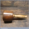 Handmade Wood Turned Reclaimed Old Lignum Vitae Mallet - Yew Handle