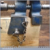 Unusual Vintage Vice Sash Clamp Head Mounted On Wood To Fit Bench Vice