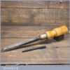 Rare Large Vintage Ward & Payne Carpenter’s 3/4” Cast Steel Mortice Chisel