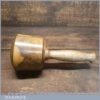 Handmade Wood Turned Reclaimed Old Lignum Vitae Mallet - Oak Handle