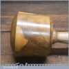 Handmade Wood Turned Reclaimed Old Lignum Vitae Mallet - Oak Handle