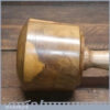 Handmade Wood Turned Reclaimed Old Lignum Vitae Mallet - Oak Handle
